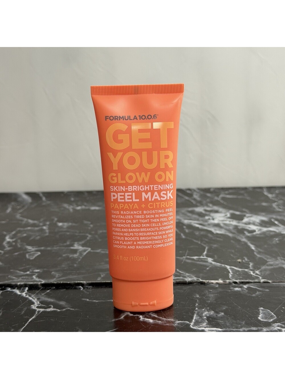 Formula 10.0.6 Get Your Glow On Peel Mask Skin Brightening Papaya & Citrus 3.4oz